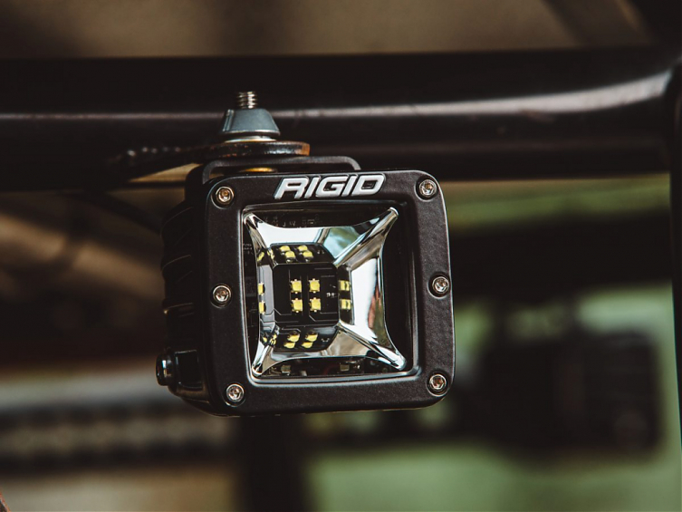 Светодиодные фары Rigid Radiance Scene (4 светодиода) - Синяя подсветка (пара)