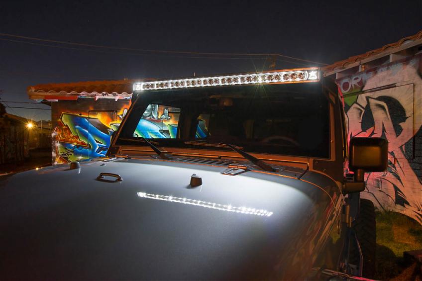 Светодиодная балка 40″ Rigid Radiance Plus cерия (21 Светодиод) Белая подсветка