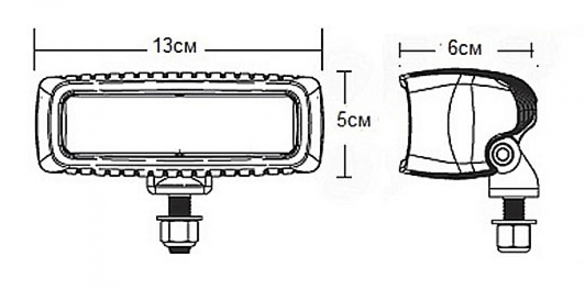 Светодиодные фары Rigid SR-Q Серия PRO (4 светодиода) - Ближний свет (пара)