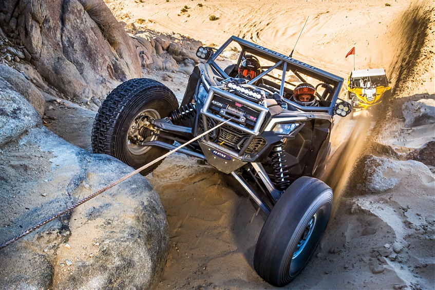 Лебедка электрическая WARN AXON 55-S синтетический трос для UTV