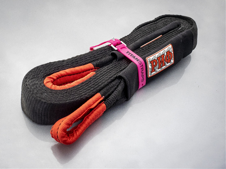 Ремень крепёжный TitanStraps Super Straps желтый L = 46 см (Dmax = 12,7 см, Dmin = 3,2 см)