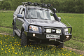 Бампер передний силовой Mazda B2500/Ford Ranger 1985-2006 с доп. фарами и защитной дугой