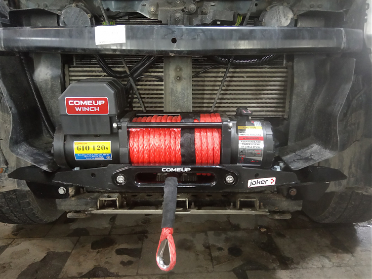 Лебедка автомобильная электрическая ComeUP GIO 100 12V STD стальной трос