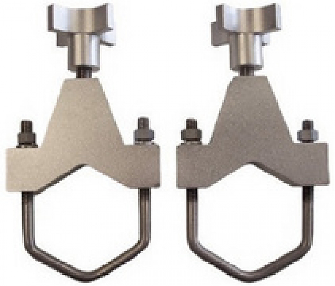 Крепление реечного домкрата на трубу 50-80 мм.