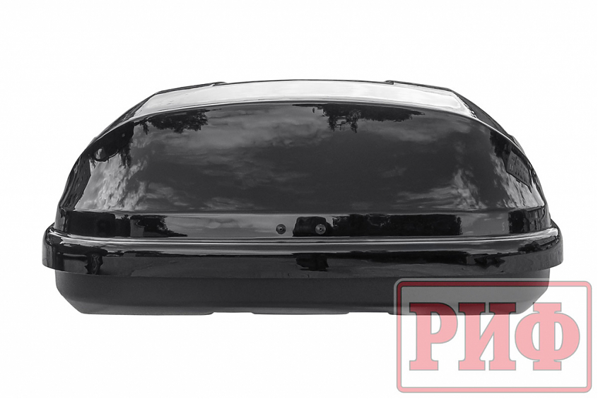Автобокс на крышу РИФ Туризм-М 360 л черный глянец, двусторонний
