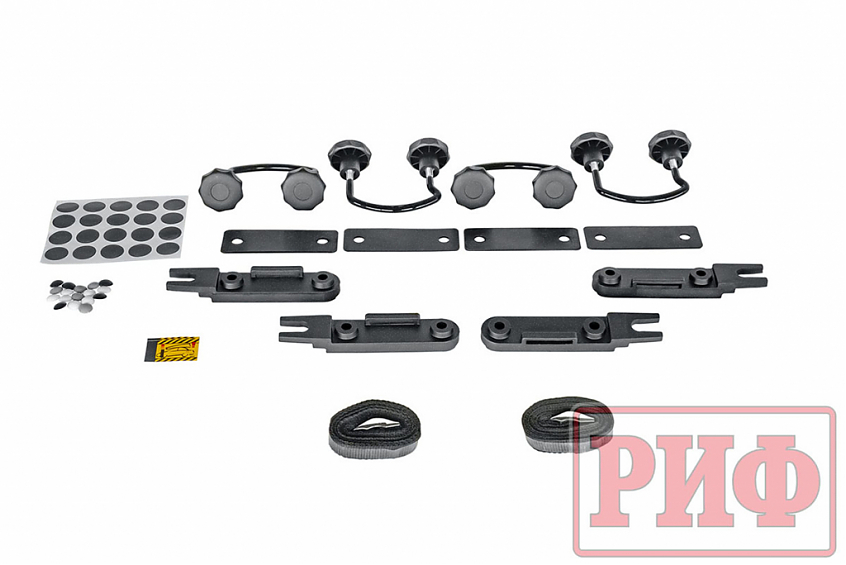 Автобокс на крышу РИФ Туризм-М 450 л черный глянец, двусторонний