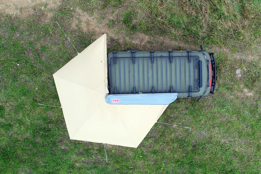 Маркиза автомобильная РИФ веерная 2х2 м (правая)