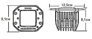 Светодиодные фары Rigid D-серия PRO (4 светодиода) - Рабочий свет - Врезная установка (пара) Midnight Edition