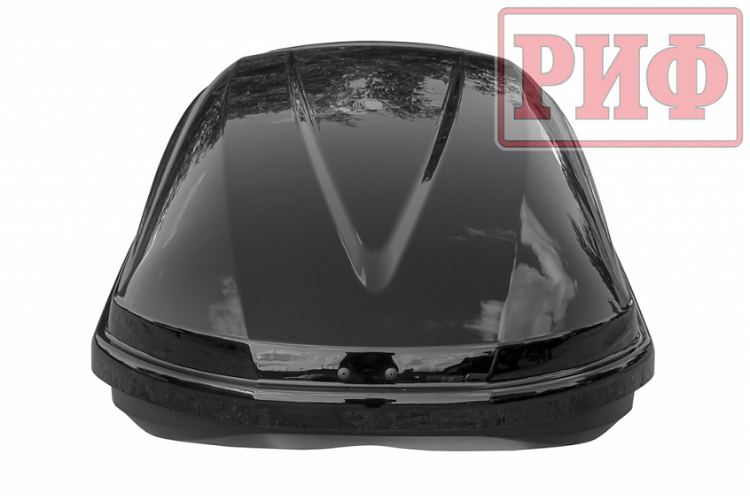 Автобокс на крышу РИФ Туризм-М 450 л черный глянец, двусторонний