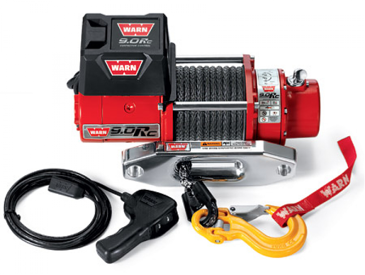 Лебедка спортивная автомобильная электрическая для внедорожника Warn 9.0Rc  HAWSE ( Короткий барабан )