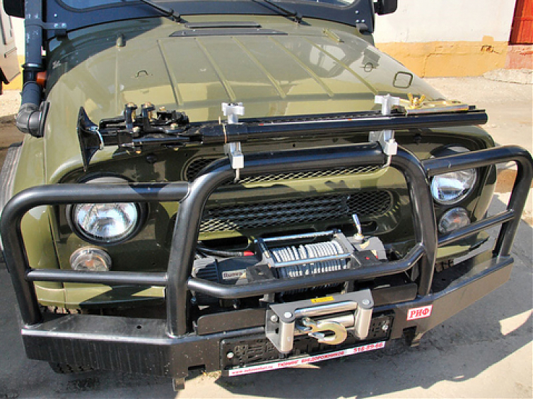 Крепление реечного домкрата на трубу 50-80 мм.