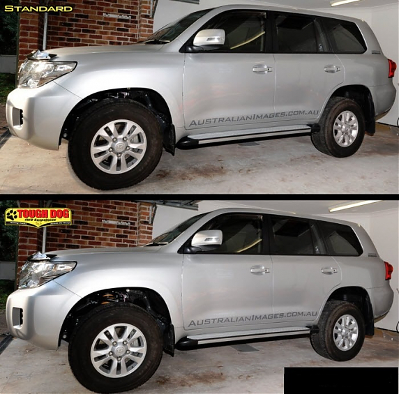 Лифт комплект усиленной подвески Tough Dog для Land Cruiser 200 2007+ с регулировкой жесткости