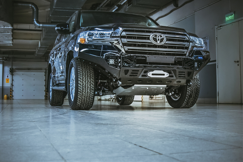 Защита алюминиевая Rival для картера (часть 2) Toyota Land Cruiser 200 2007+