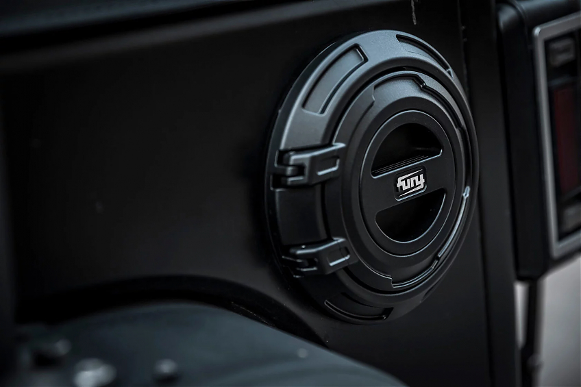 Крышка бензобака FURY серии Awaken из алюминиевого сплава для Jeep Wrangler JL (Чёрная)