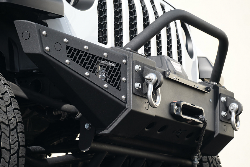 Бампер силовой передний BMS HUNTER для Jeep Wrangler JL \ Gladiator JT 2018-2024