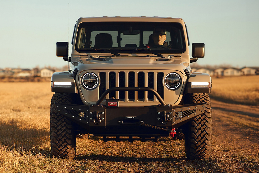 Бампер силовой передний BMS HUNTER для Jeep Wrangler JL \ Gladiator JT 2018-2024