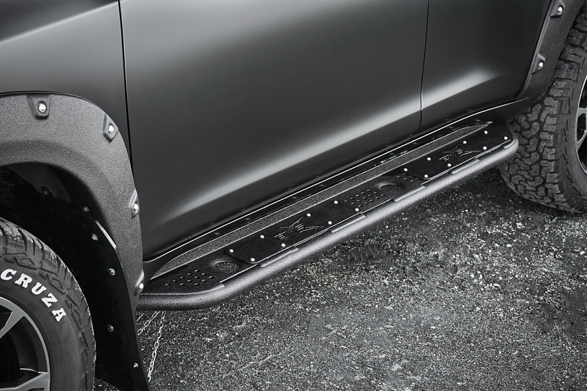 Пороги силовые BMS ALFA для Toyota Land Cruiser Prado 150 Тойота Прадо 150 2009-2023 комплект