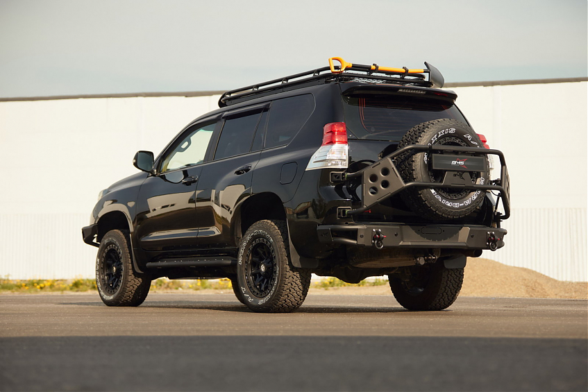 Пороги силовые BMS ALFA для Toyota Land Cruiser Prado 150 Тойота Прадо 150 2009-2023 комплект