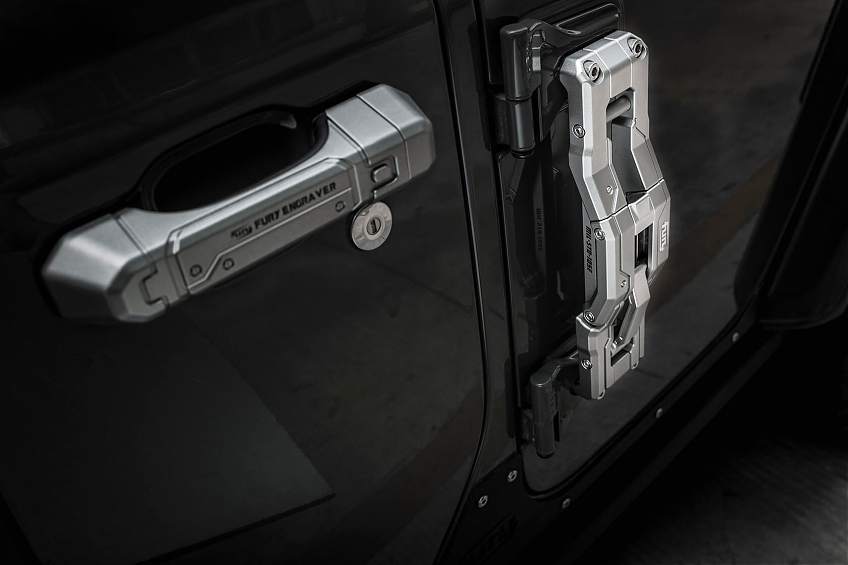 Подножка на дверь FURY для Jeep Wrangler JL (Чёрная)