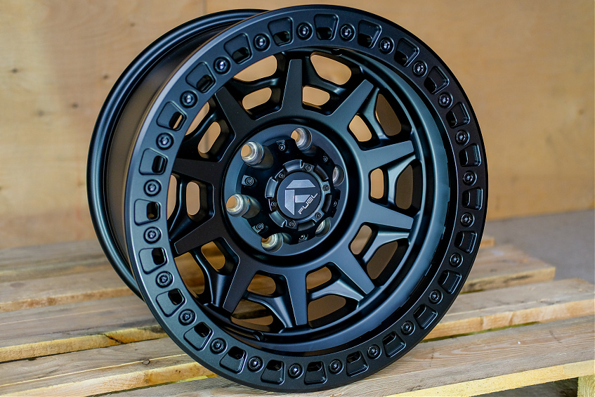 Диски литые с бэдлоком FUEL Offroad D114 Covert Beadlock Matt Black(качественная реплика) R17X9J 6X139.7 ЦО-110,1