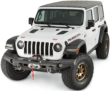 Силовой передний бампер широкий Warn Elite Series для Jeep Wrangler JL и Gladiator JT 18-23