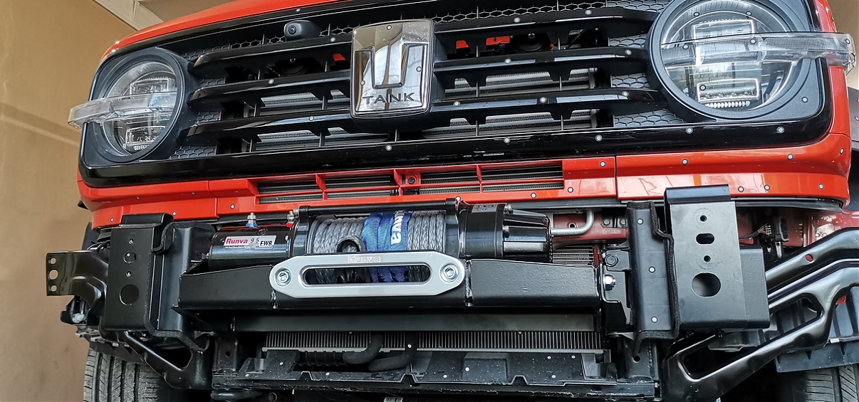 Площадка под лебёдку РИФ в штатный бампер TANK 300