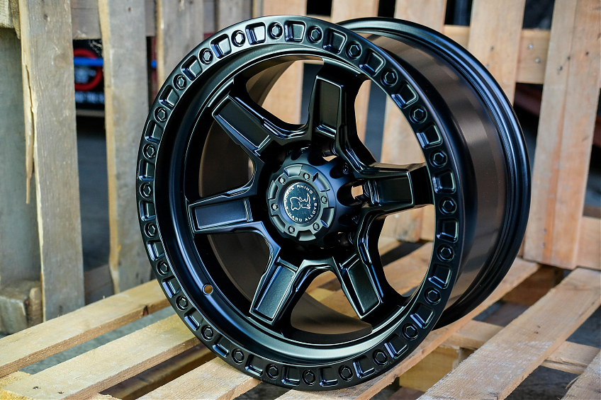 ДИСК АВТОМОБИЛЬНЫЙ АЛЮМИНИЕВЫЙ ЛИТОЙ Black Rhino JT165 17Х9 ET-0 6X139.7 Black