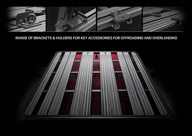 Багажник алюминиевый (платформа с креплением) Rival 1715x1430 для Jeep Wrangler JL 4дв. 2017+