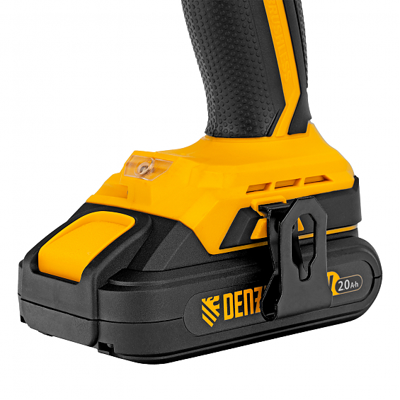 Дрель-шуруповерт аккумуляторная ударная бесщет CIDB-IB-18-02, Li-Ion, 18 В, 2 акк. Denzel