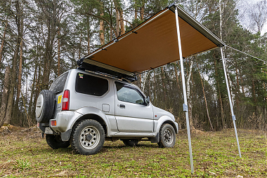 Маркиза автомобильная РИФ 1,4х2 м для Suzuki Jimny , Лада Нива и тд