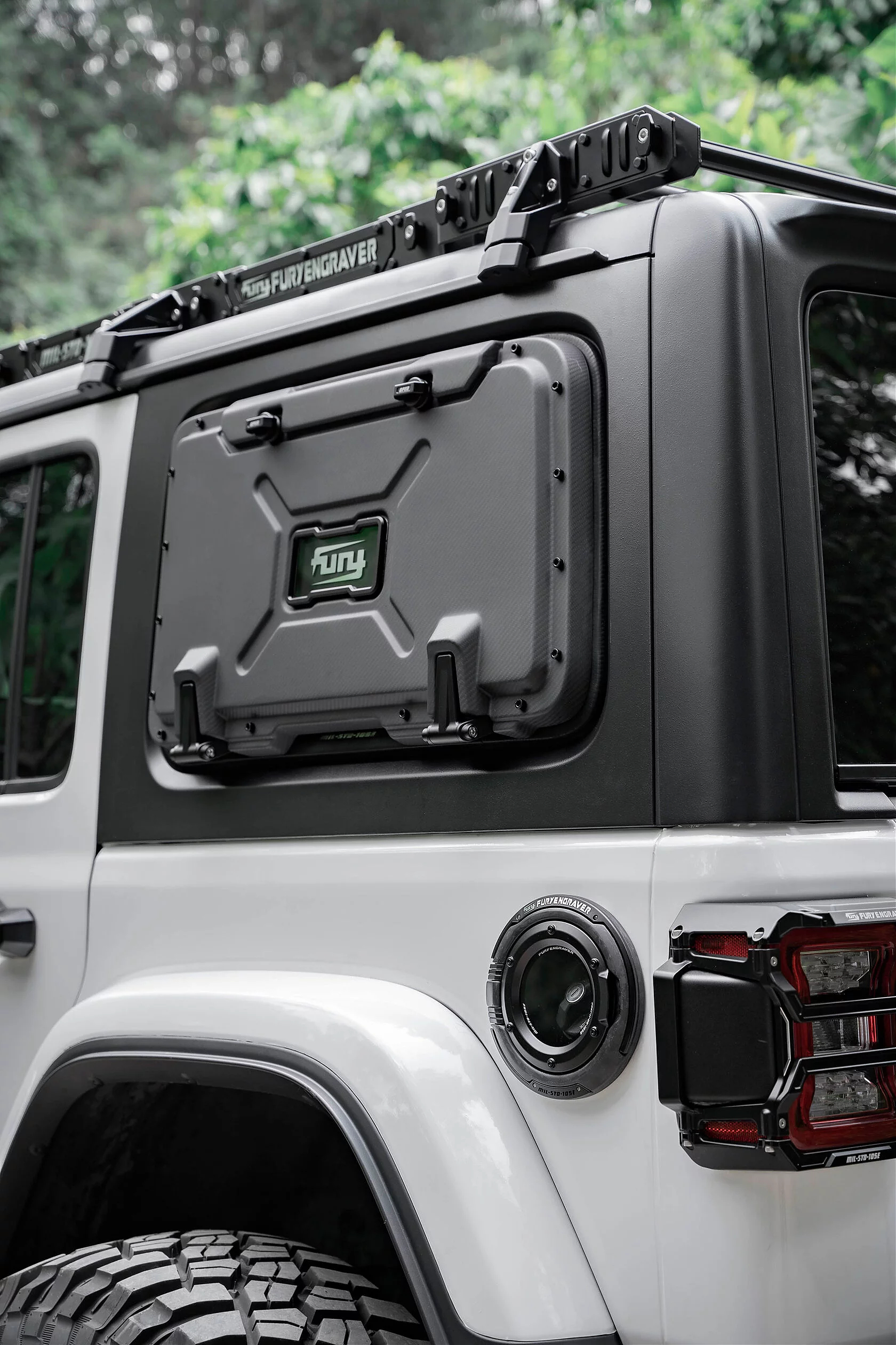 Многофункциональный боковой ящик FURY для инструментов серии Gravity для Jeep Wrangler JL — Левый