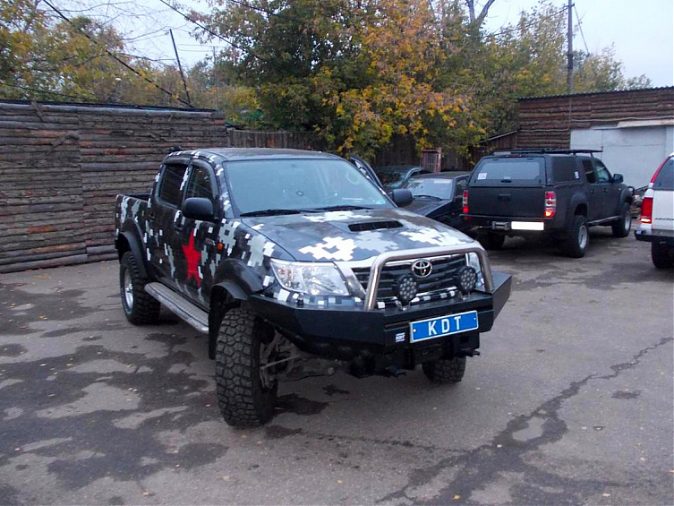 Передний силовой бампер без кенгурина 