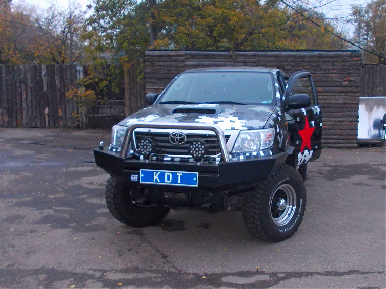 Передний силовой бампер без кенгурина 