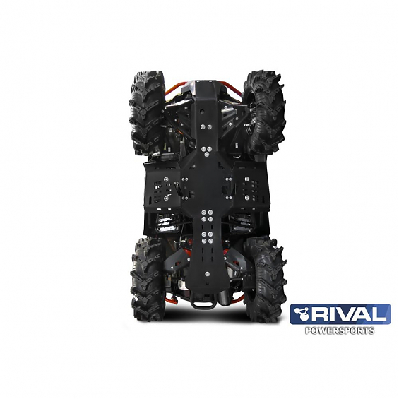 Комплект защит днища Rival для квадроцикла BRP OUTLANDER 1000/850/650/XMR G2 2019-( Пластик ПНД 8 mm)