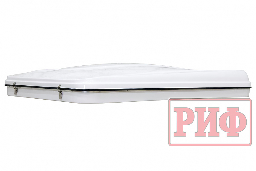 Палатка на крышу автомобиля РИФ Hard RT04-125, корпус белый, тент песочный