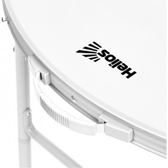 Стол HELIOS складной овальный 120х60х70 см. (АЛЮМИНИЙ)