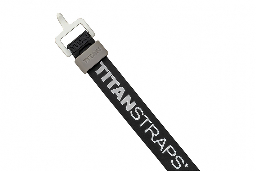 Ремень крепёжный TitanStraps Super Straps черный L = 36 см (Dmax = 9,5 см, Dmin = 3,2 см)