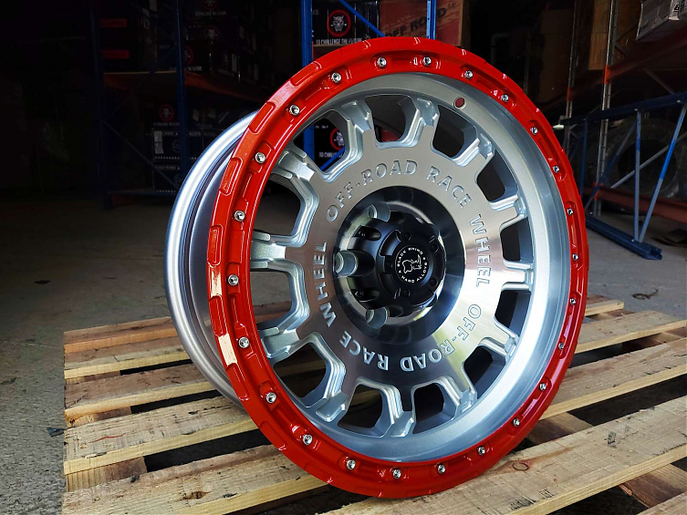 ДИСК АВТОМОБИЛЬНЫЙ АЛЮМИНИЕВЫЙ ЛИТОЙ OFF-ROAD RACE WHEELS 17х8.5 ET-10 5X127 ЦО-71.6