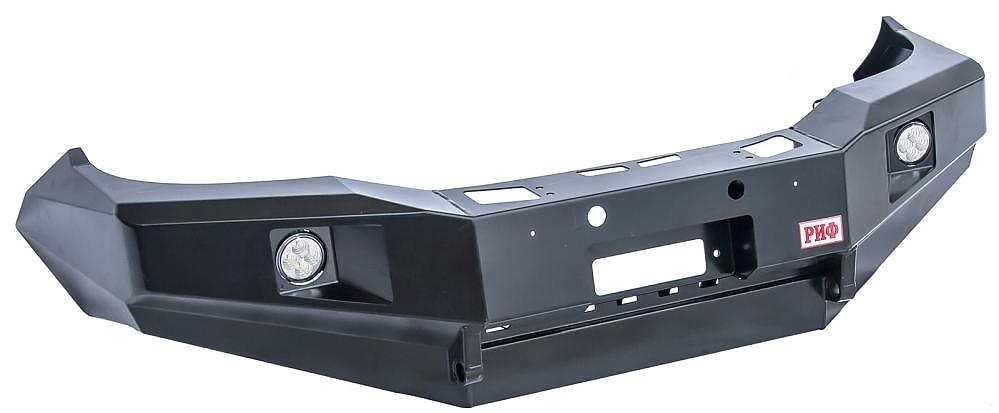 Бампер передний силовой Toyota Hilux 2012-2014 с доп. фарами и защитой бачка омывателя