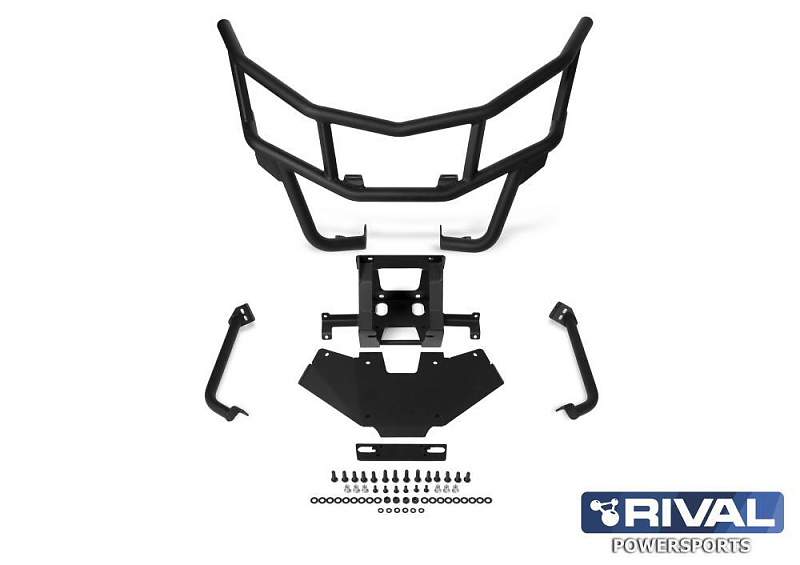 Алюминиевый передний бампер с площадкой лебедки для SSV BRP Can-Am MAVERICK X3 + комплект крепежа 2444.7291.1
