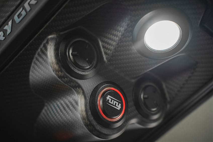 Потолочная консоль FURY карбоновая серии Gravity для Jeep Wrangler JL