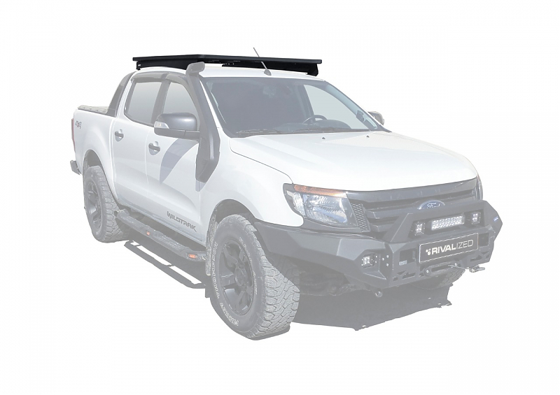 Багажник алюминиевый (платформа с креплением) Rival 1235x1430 для Ford Ranger T6 2012+
