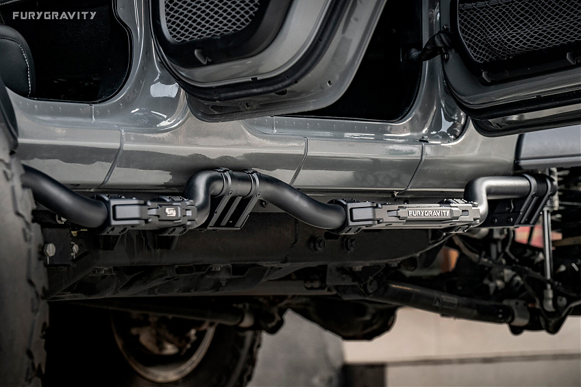 Силовые алюминиевые пороги FURY серии Awaken для Jeep Wrangler JL