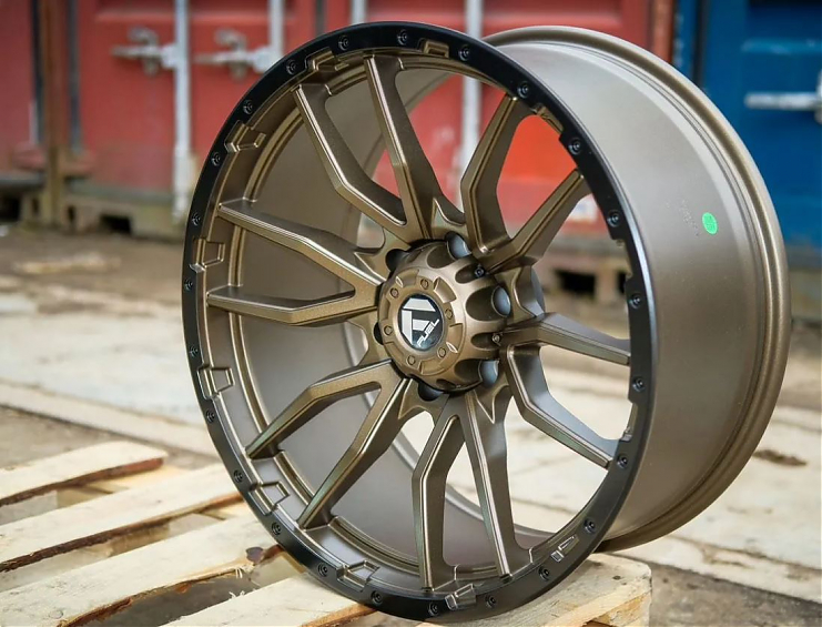 ДИСК АВТОМОБИЛЬНЫЙ АЛЮМИНИЕВЫЙ ЛИТОЙ Fuel Rebel R20Х9 6X139.7 ET-0 106,1 Темная бронза