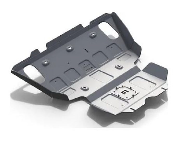 Защита алюминиевая Rival для радиатора и картера Toyota Hilux VII 2005-2015.