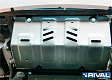 Защита алюминиевая Rival для радиатора Mitsubishi L200 IV 2015+ / Pajero Sport 3 2015+