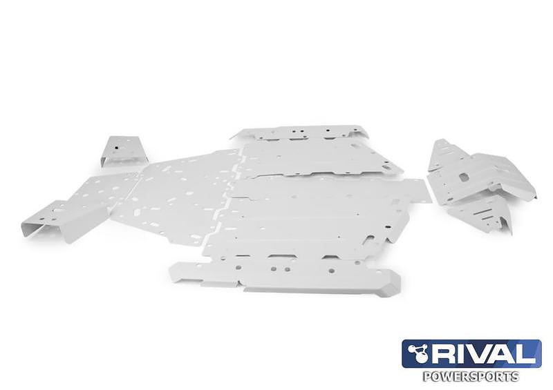 Комплект защит днища Rival для квадроцикла BRP Defender 2016+ (АЛЮМИНИЙ) полный комплект 
