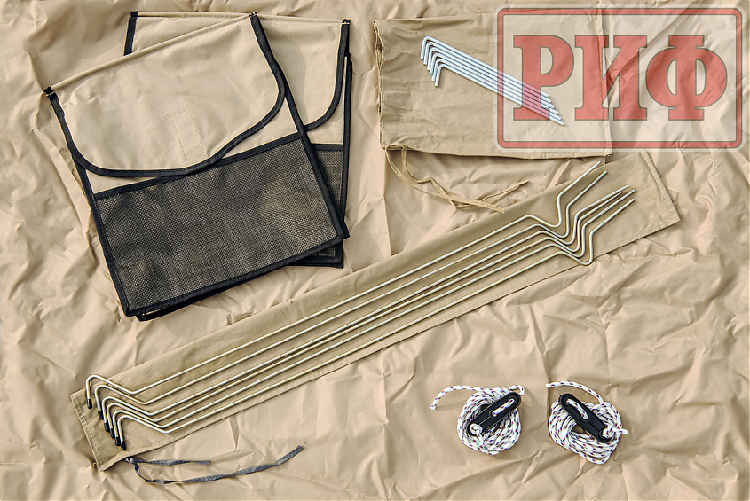 Палатка на крышу автомобиля РИФ Soft RT02-140, тент песочный