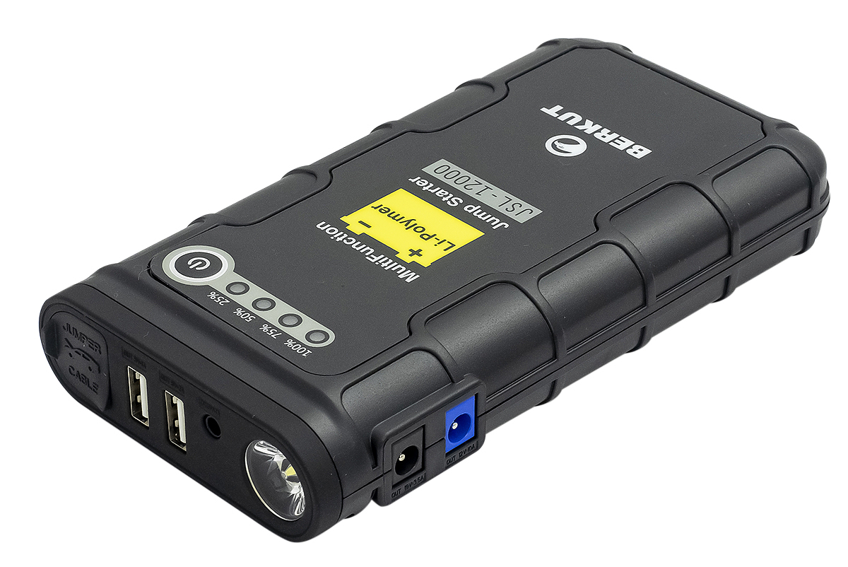 Устройство пуско-зарядное портативное BERKUT 12V 12000 mAh