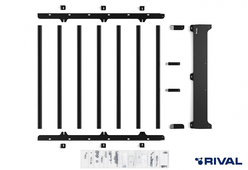 Алюминиевый багажник Rival 1690х1270 mm на штатные рейлинги Tank 300
